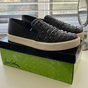 Sam Edelman Elton Black Sequin Sneakers